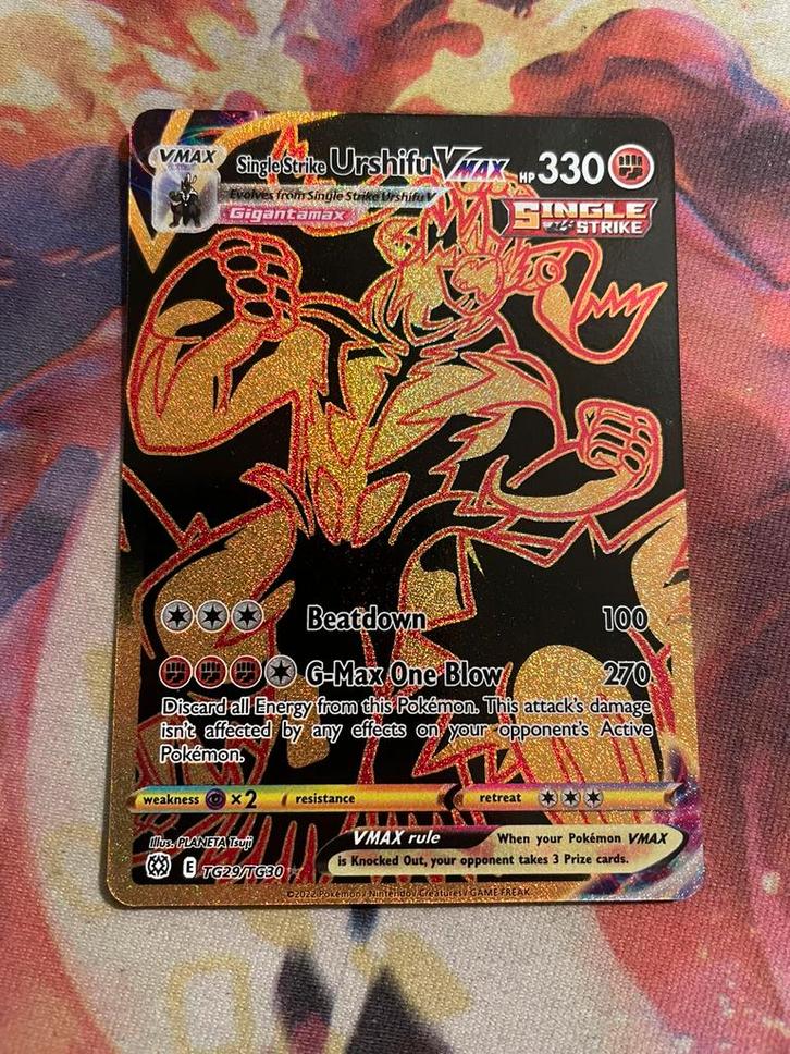 Pokemon Single Strike URSHIFU  VMAX Secret Rare TG29/TG30, Hobby en Vrije tijd, Verzamelkaartspellen | Pokémon, Zo goed als nieuw