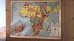 Oude schoolkaart Afrika, Antiek en Kunst, Antiek | Schoolplaten, Ophalen of Verzenden, Aardrijkskunde