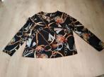 Zwart shirt/blouse met opdruk, Ophalen of Verzenden, Zo goed als nieuw, Maat 36 (S), Zwart