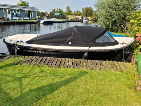 Sloep Admiraal 575 HL, Watersport en Boten, Sloepen, Zo goed als nieuw, 10 tot 30 pk, 3 tot 6 meter, Buitenboordmotor, Benzine
