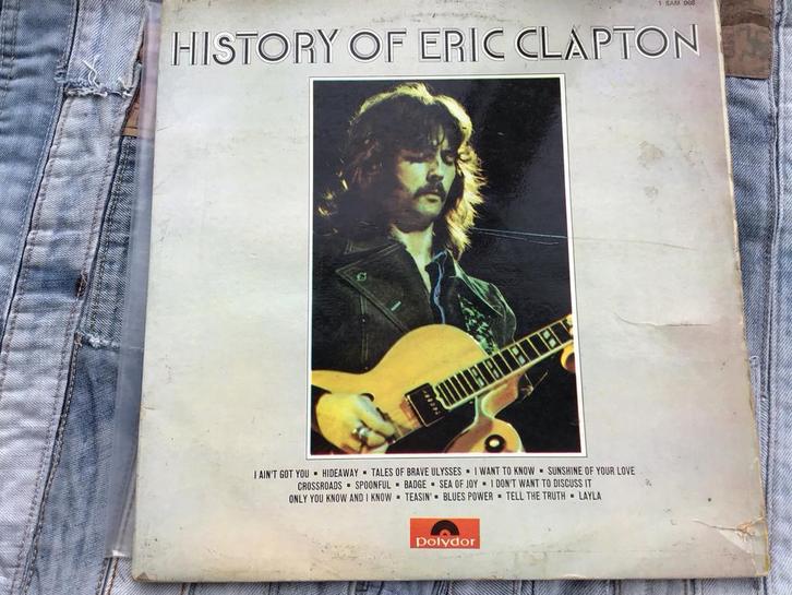 Eric Clapton - History Of - Dubbel LP, Cd's en Dvd's, Vinyl | Pop, Gebruikt, 1960 tot 1980, 12 inch, Ophalen of Verzenden