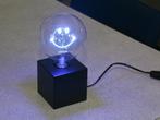 LEX tafellamp met Smiley gloeilamp in kleur blauw., Ophalen of Verzenden, Zo goed als nieuw, Modern, Minder dan 50 cm