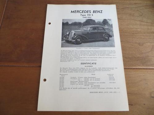 Vraagbaak Mercedes-Benz 170 S W136 1949 - 1952, Auto diversen, Handleidingen en Instructieboekjes, Verzenden