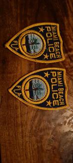 Miami beach police schouder emblemen, Ophalen of Verzenden, Embleem of Badge