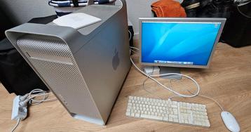 Apple G5 desktop compleet met monitor toetsenbord en muis