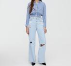 Smocked blouse (Pull & Bear), Blauw, Ophalen of Verzenden, Zo goed als nieuw, Pull & Bear