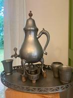 Tinnen koffiekan op mooie schaal, Antiek en Kunst, Antiek | Tin, Ophalen of Verzenden