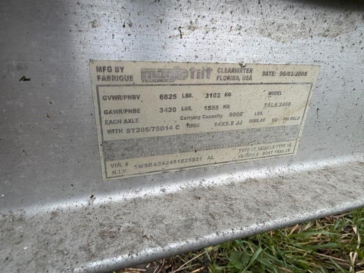 Amerikaanse Boottrailer 2700kg - Stallingstrailer, Watersport en Boten, Boottrailers, Gebruikt, Overige typen, 1500 tot 3000 kg