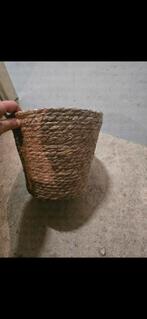 Mand, Ophalen of Verzenden, Zo goed als nieuw, Rond, Riet