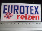 sticker eurotex reizen logo, Verzenden, Zo goed als nieuw, Bedrijf of Vereniging