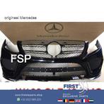 W166 GLE 43 AMG VOORBUMPER Mercedes COMPLEET ZWART ORIGINEEL, Gebruikt, Ophalen of Verzenden, Bumper, Mercedes-Benz