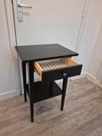 HEMNES Nachtkastje, zwartbruin, 46x35 cm, Ophalen, Gebruikt