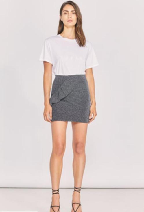 Iro strech koker rok NIEUW zwart zilver IT 40= NL S/36, Kleding | Dames, Rokken, Nieuw, Maat 36 (S), Zwart, Boven de knie, Verzenden