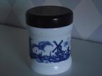 vintage wit opaline pot sigaren Willem II Holland 16 cm 1960, Ophalen of Verzenden, Zo goed als nieuw, Glas, Pot, Bus of Blik