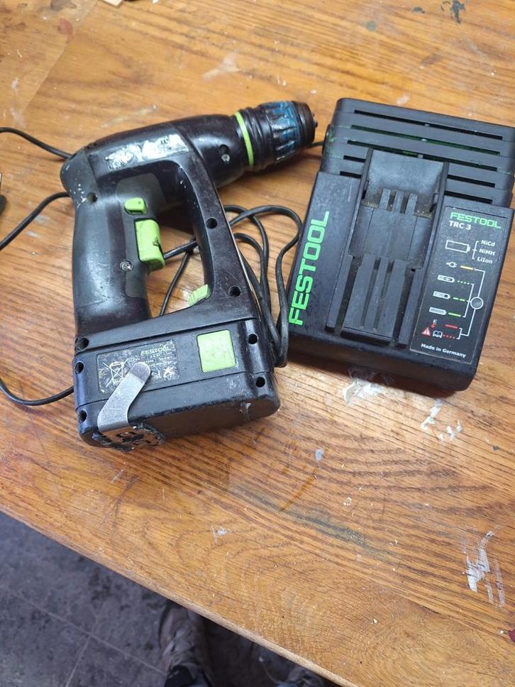 Festool C15 set, Doe-het-zelf en Verbouw, Gereedschap | Boormachines, Gebruikt, Boor- en Schroefmachine, 600 watt of meer, Variabele snelheid