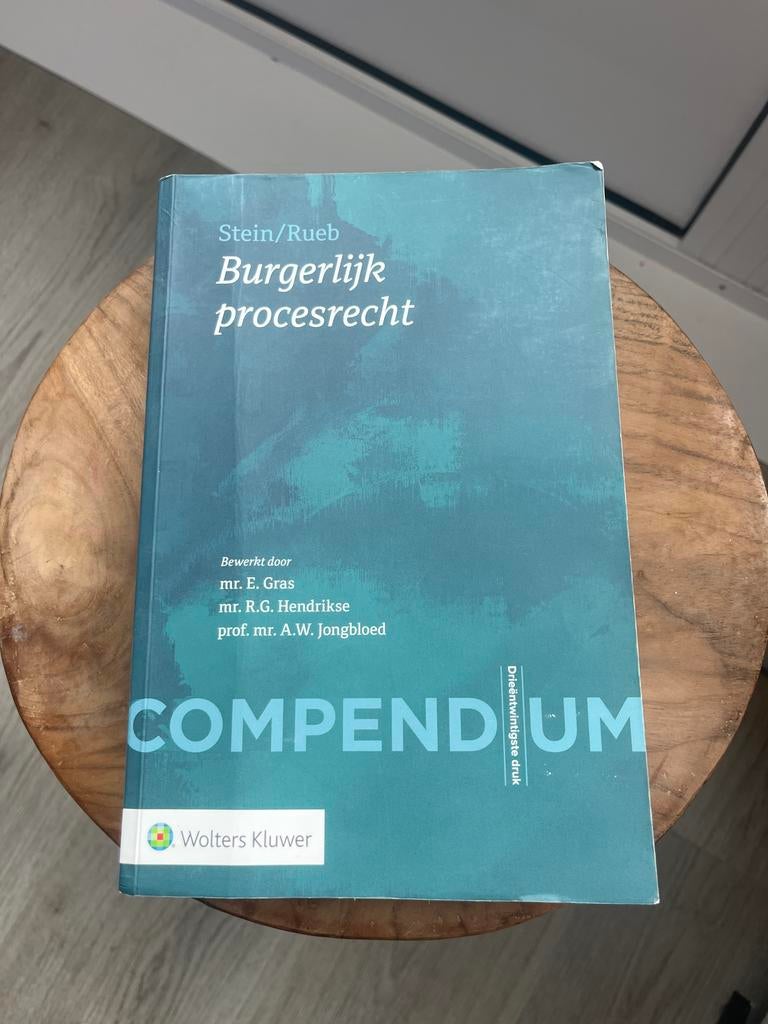 Burgerlijk Procesrecht Compendium, Boeken, Ophalen of Verzenden, Beta, Zo goed als nieuw, WO