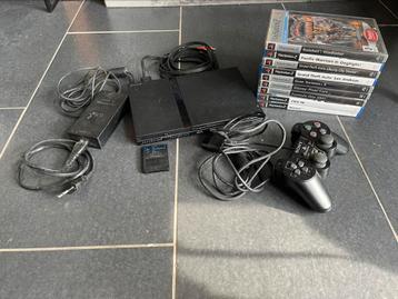 PlayStation 2 + controller en games beschikbaar voor biedingen