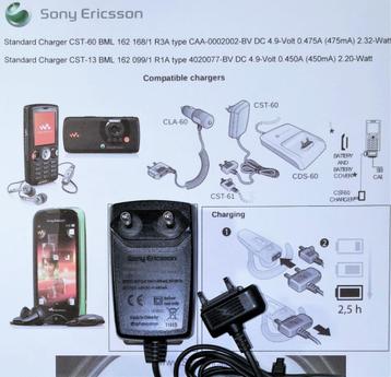 Sony-Ericsson CST-60 4.9V Adapter Lader CST-15 CST-75 CST-60 beschikbaar voor biedingen