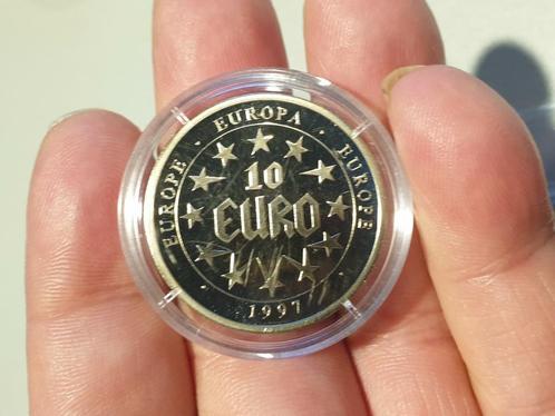 10 euro 1997 (K6), Postzegels en Munten, Penningen en Medailles, Overige materialen, Ophalen of Verzenden