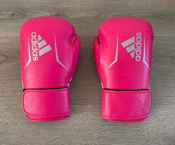 Adidas dames bokshandschoenen - kleur roze - maat 10OZ