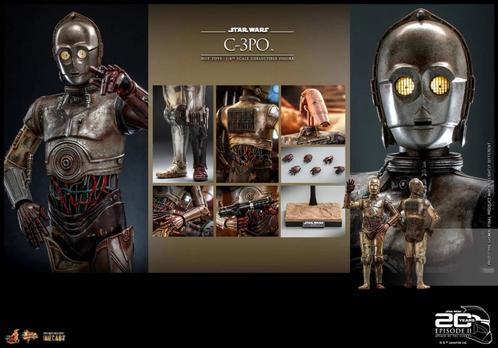 C-3PO - Star Wars: Attack of the Clones (Hot Toys MMS650), Verzamelen, Film en Tv, Nieuw, Film, Actiefiguur of Pop, Verzenden