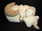 HAPPY HORSE WOLK MET BEER MUZIEKDOOS VELOURS WIT MET BEIGE S, Kinderen en Baby's, Speelgoed | Knuffels en Pluche, Ophalen of Verzenden