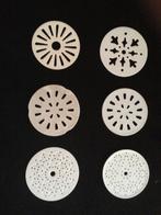 6 witte aardewerken treven of vergiet, Antiek en Kunst, Ophalen