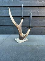 Geweikandelaar.gewei.edelhert.damhert.geweien.dinerkaarsen., Ophalen of Verzenden, Nieuw, Minder dan 25 cm
