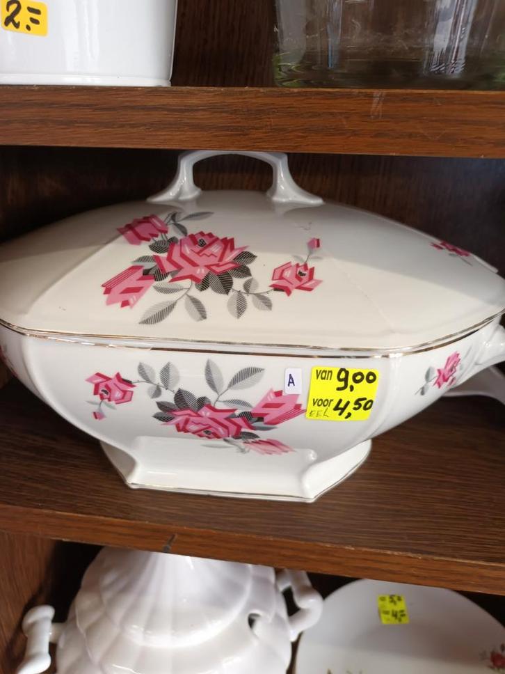 Totale opruiming dekschalen enz, Antiek en Kunst, Antiek | Servies los, Ophalen of Verzenden