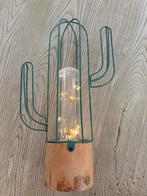 Cactus Lamp met LED Verlichting met batterij, Ophalen of Verzenden, Zo goed als nieuw, Metaal, Minder dan 50 cm