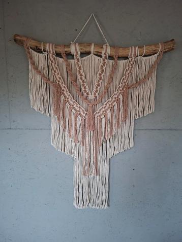 Macrame Wandkleed Beige Taupe Bohemian Ibiza Stijl beschikbaar voor biedingen