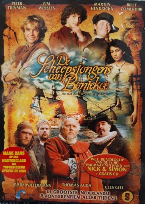 De Scheepsjongens van de Bontekoe DVD plus cd KRASVRIJ, Cd's en Dvd's, Dvd's | Kinderen en Jeugd, Zo goed als nieuw, Film, Avontuur