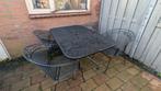 Tuinset Kettler met 4 stoelen - Metaal, Ophalen, 4 zitplaatsen, Gebruikt, Tuinset