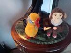 Vintage Speelgoed Aap en Eend opwindbaar, Ophalen of Verzenden
