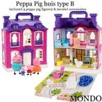 Peppa pig huis + 4 poppetjes figuren figuur vila speelgoed, Ophalen of Verzenden, Nieuw