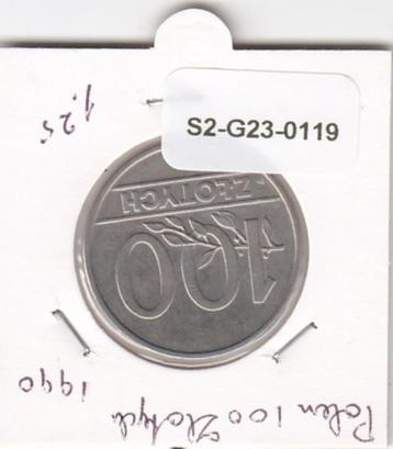S2-G23-0119 Poland 100 Zlotych UNC 1990 Y214 beschikbaar voor biedingen