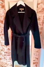 Zwarte mantel met wol, Kleding | Dames, Tony Cohen, Zwart, Ophalen of Verzenden, Maat 36 (S)