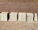 16 betontegels met enkele reststukken (4 m² - 6 m²), Ophalen, 5 tot 10 m², Zo goed als nieuw, Beton