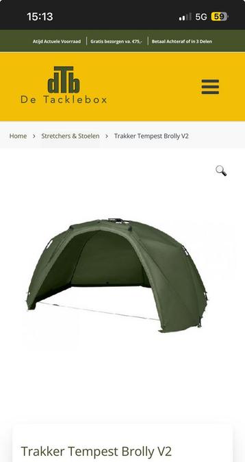 Trakker tempest brolly v2 beschikbaar voor biedingen