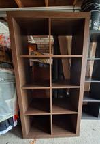 Ikea Kallax kast bruin - 8 vakken, Ophalen, 25 tot 50 cm, Minder dan 100 cm