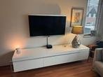 Grote witte tv meubel - 240cm breed, Ophalen, Gebruikt, 200 cm of meer, Minder dan 100 cm