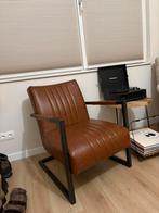 Leren stoel, Huis en Inrichting, Fauteuils, Ophalen, Zo goed als nieuw, 75 tot 100 cm, 50 tot 75 cm