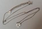 S925 Zilveren Leeuw sterrenbeeld zodiak ketting, Verstelbaar, Verzenden, Zo goed als nieuw, Zilver