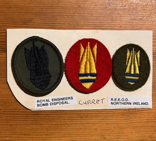 3 x EOD Badges Britse Emblemen Royal Engineers Genie, Verzamelen, Militaria | Algemeen, Landmacht, Embleem of Badge, Engeland