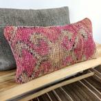 Kelimkussen 30x60 Turkse Marokkaanse kussens langwerpig roze, Huis en Inrichting, Woonaccessoires | Kussens, Yazgibi, Verzenden