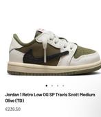 Jordan 1 Travis Scott Olive - Maat 23.5, Ophalen of Verzenden, Zo goed als nieuw, Jongetje of Meisje, Schoentjes