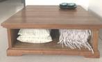 Robuuste houten salontafel, Huis en Inrichting, Tafels | Salontafels, Ophalen, Gebruikt, Minder dan 50 cm, 100 tot 150 cm