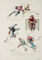 IJshockey - Antieke illustraties (1924/1932), Sport en Fitness, IJshockey, Overige typen, Zo goed als nieuw, Verzenden