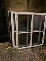 3 Stalen Stolp Ramen met Dubbel Glas, Ophalen, Gevelraam of Ruit, Gebruikt, 80 tot 120 cm