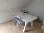 Tafel (grenen) incl. 4 stoelen!, Huis en Inrichting, Ophalen, Gebruikt, 200 cm of meer, 50 tot 100 cm